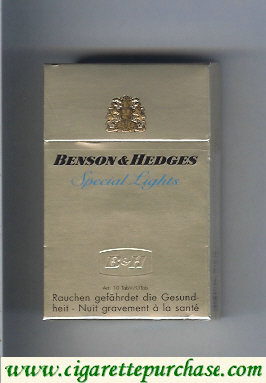Benson Hedges Special Lights cigarette Switzerland